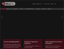 Tablet Screenshot of guz-montageservice.de